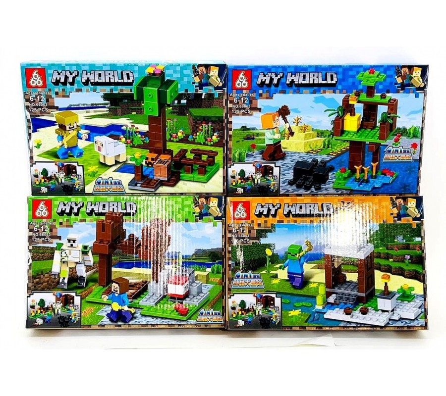 My world 4 in 1. Конструктор майнкрафт lb539-1. Конструктор sx my world. Конструктор майнкрафт голем. Майнкрафт мини конструктор.