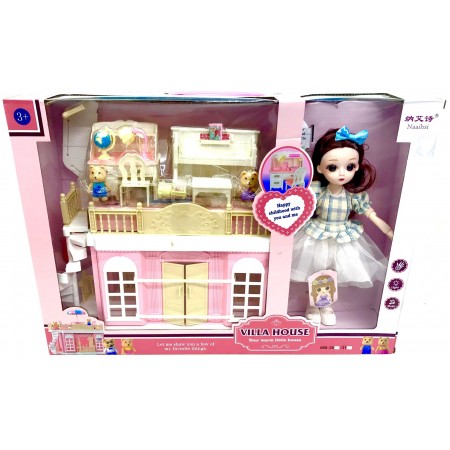 Домик Для Кукол+Кукла 668-30