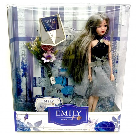 Кукла Emily Шарнир с Цветами QJ112D