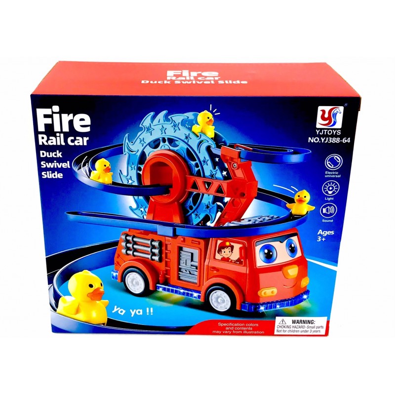 Пожарная Машина с горкой (свет/звук) YJ388-64