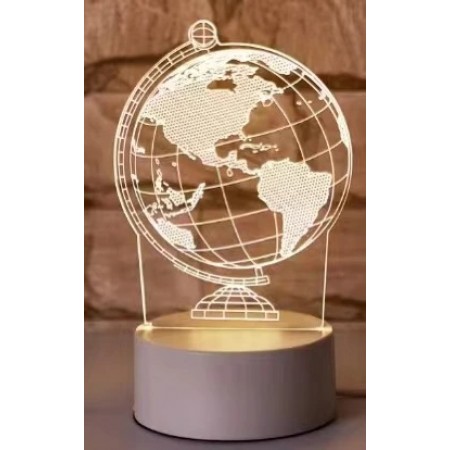 Светильник Глобус 3D На Подставке 3S-A07