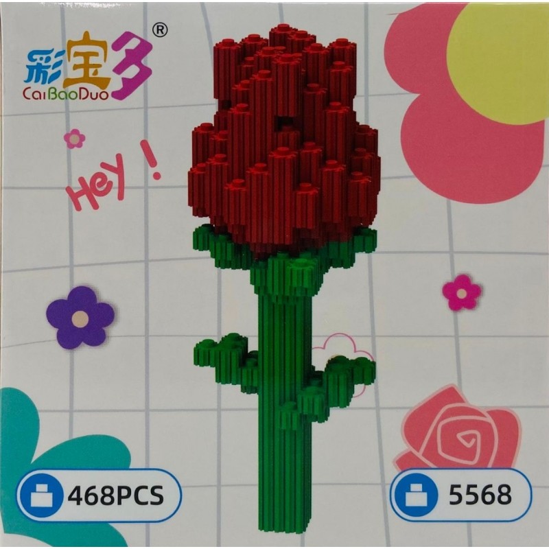 Конструктор 3D Цветок 468 дет. 5568