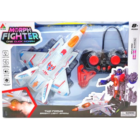 Самолет-Трансформер на р/у (дым/свет/звук) YBJ-358-2