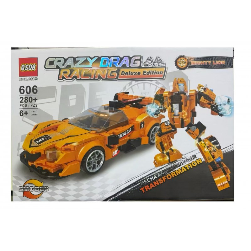 Конструктор Машина-Трансформер 280 дет. 606-1