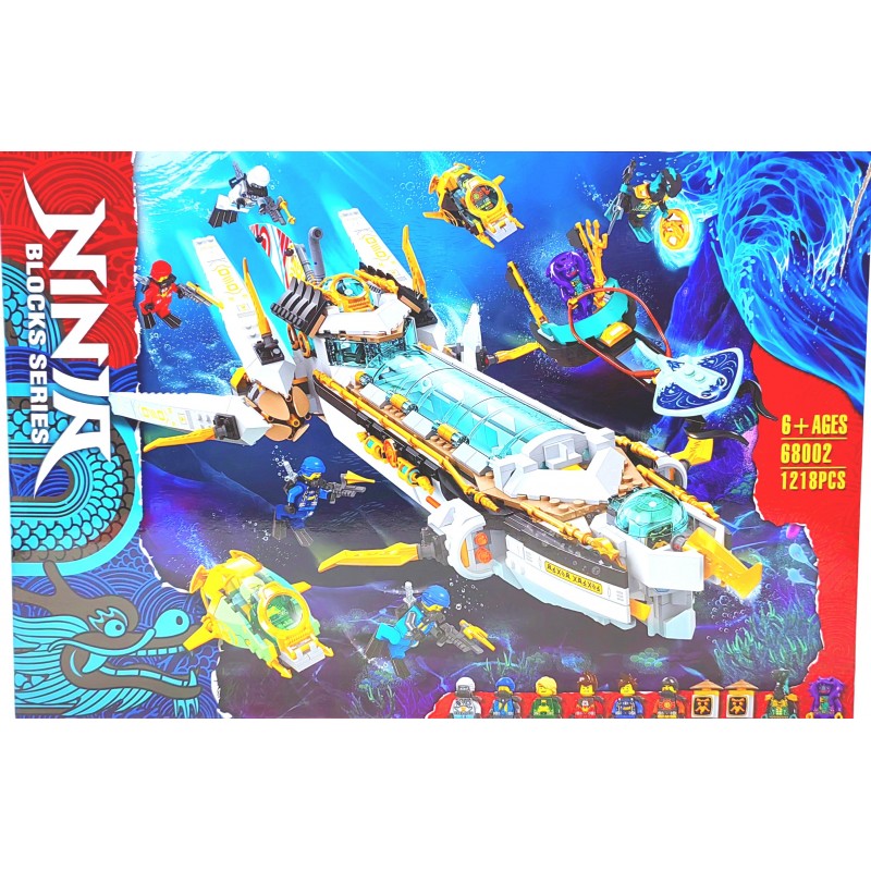 Конструктор Ниндзя Гидро Баунти 1218 дет. 68002