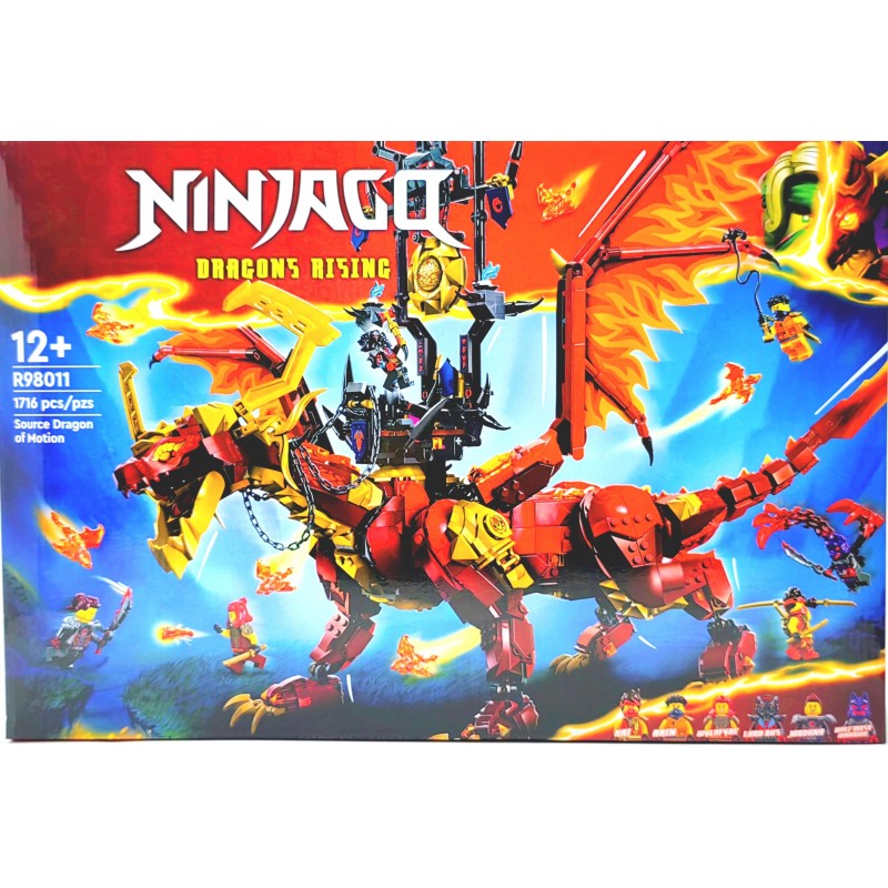 Конструктор Ниндзя Первородный дракон движения 1716 дет. R98011