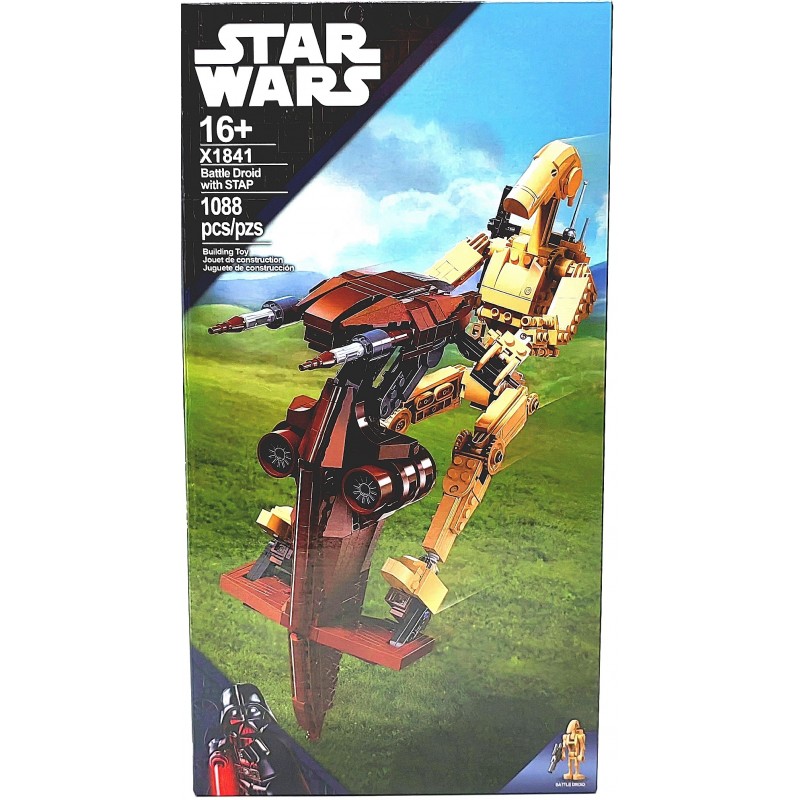Конструктор Боевой Дроид с платформой STAP 1088 дет. Звездные Воины X1841