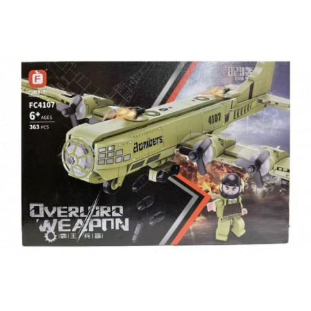 Конструктор Военный Самолет 363 дет.  FC4107