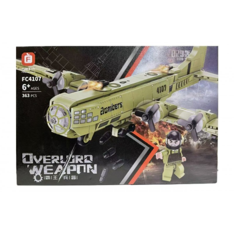 Конструктор Военный Самолет 363 дет.  FC4107