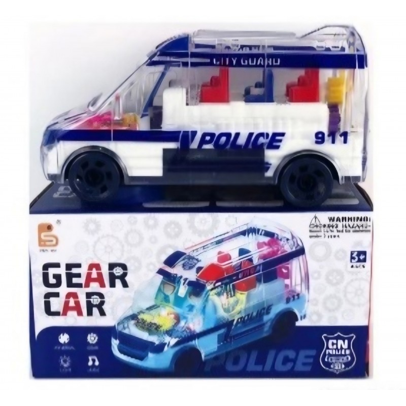 Машинка с Шестеренками (свет/звук) C6608-16B