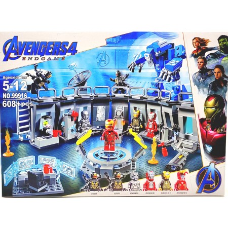 Конструктор Мастерская Железного Человека 608 дет. 99916