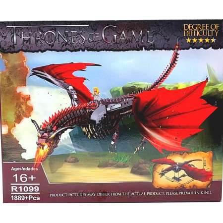 Конструктор Дракон Дейнерис Дрогон 1889 дет. R1099