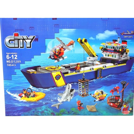 Конструктор «Океан: исследовательское судно» 745 дет. D2189/D1289