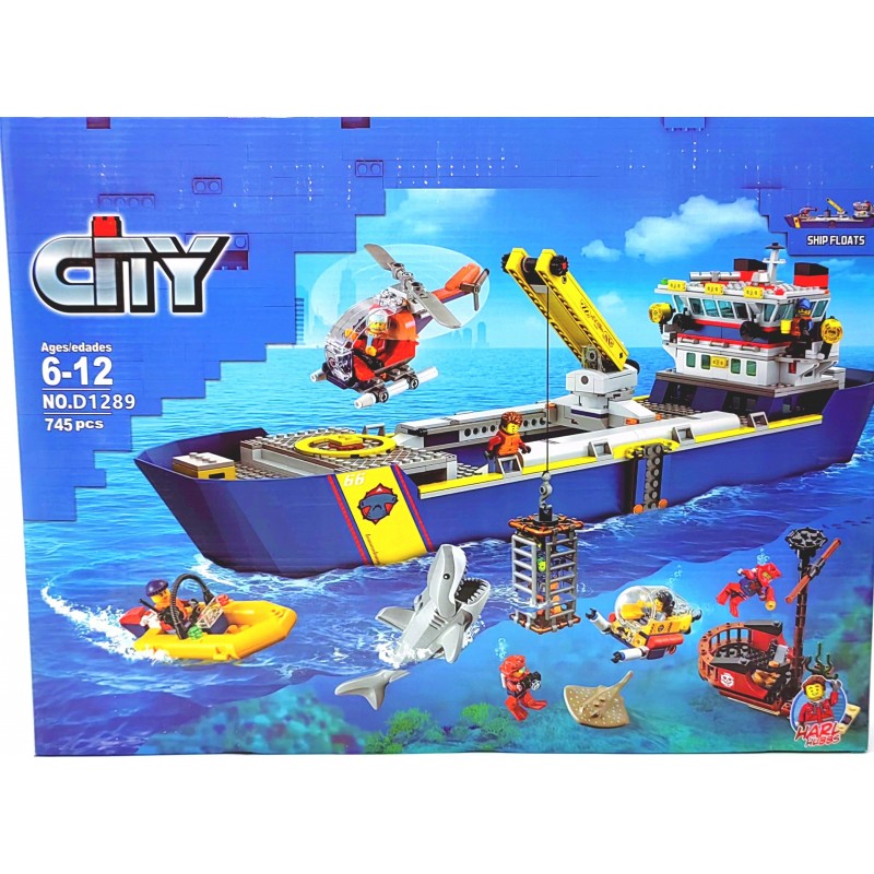 Конструктор «Океан: исследовательское судно» 745 дет. D2189/D1289