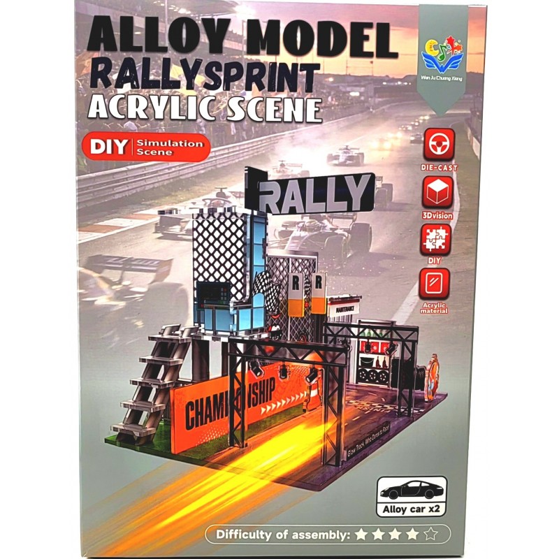 Набор для сборки модели раллийной трассы с машинами P9-26E