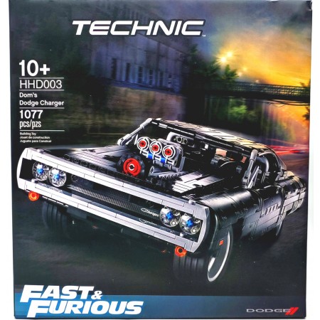 Конструктор Додж Чарджер Доминика Торетто, 1077 дет. HHD003
